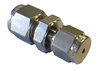Tubing Adaptor, Swagelok, Stainless Steel, 2mm to 2mm tube, SS-2M0-6, 1 each