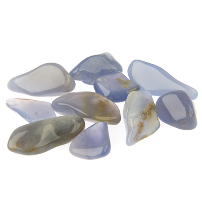 Chalcedony Blue tumble stones