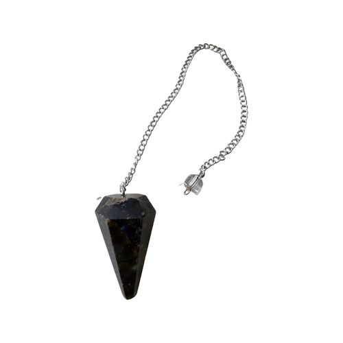 Labradorite crystal pendulum
