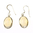 Citrine earrings - large oval faceted citrine earrings (J15)