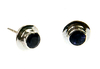 Iolite earrings - iolite crystal stud earrings (J19)