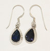 Iolite earrings - iolite crystal earrings