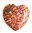 Leopardskin rhyolite crystal heart leopardskin jasper