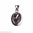 Amethyst pendant - amethyst faceted oval pendant 19