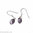 Amethyst Earrings - Large Faceted Oval Drop Earrings