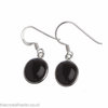 Black Onyx Earrings 04 Oval Drop