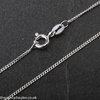 Silver Curb Chain 22 inch - silver chain