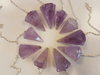 Amethyst crystal faceted pendulum dowser B grade