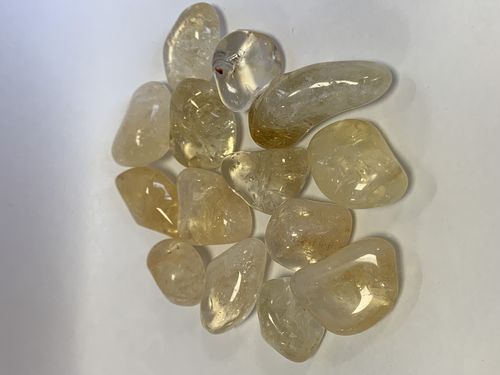 Citrine crystal small tumble stones