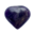 Amethyst crystal heart - amethyst puff heart, banded amethyst heart medium