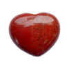 Red Jasper crystal heart - red jasper puff heart